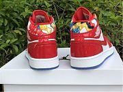 Air Jordan 1 Mid Red Patent White Blue Shoes DC7294-600 - 5