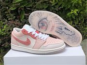 Air Jordan 1 Low White Pink Grey Shoes DM5443-666 - 4