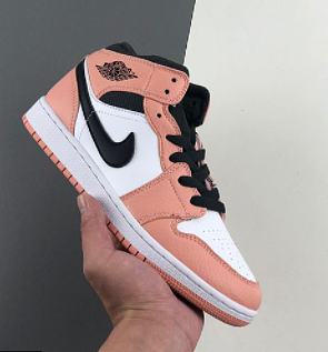 Air Jordan 1 Mid Pink Quartz (GS) 555112-603