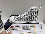 B23 HIGH-TOP White and Black Dior Oblique Canvas 3SH118YJP_H069 - 6