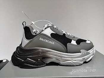 Balenciaga Triple S Black Grey Silver Gradient