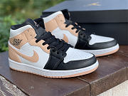 Air Jordan 1 Mid Arctic Orange Black Toe 554724-133 - 1