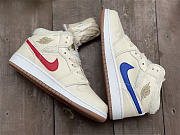 Air Jordan 1 Mid Fleece Pearl White (GS) DO2207-264 - 6