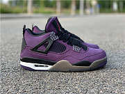 Travis Scott x Air Jordan 4 Purple Suede - 1