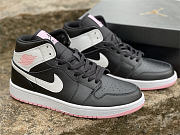 Air Jordan 1 Mid Arctic Pink Black (GS) 555112-061 - 1