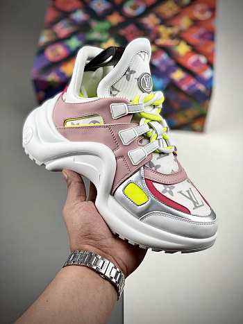 Louis Vuitton Archlight Trainer Pink Yellow