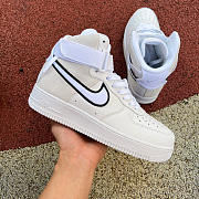 Nike Air Force 1 High White Vast Grey Black AO2442-100 - 1