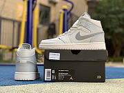 Air Jordan 1 Mid Light Bone 852542-003 - 5