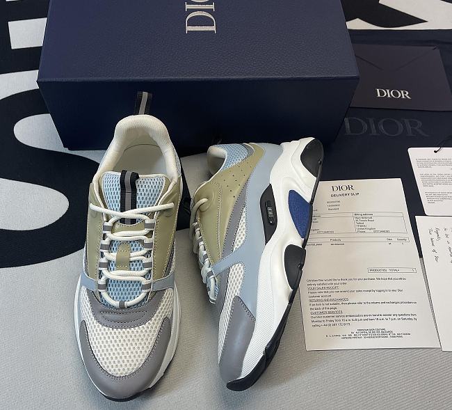 Dior B22 Low Top 'White Blue' 3SN231YXX H865 - 1