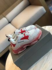 Balenciaga Triple S Clear Sole White Red 544351 W09OH 6506 - 2