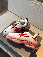 Balenciaga Triple S Clear Sole White Red 544351 W09OH 6506 - 6