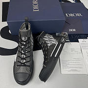 Dior B23 High Top Canvas Oblique Black 3SH118YJP_H960 - 1