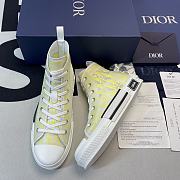 Dior B23 High Top White Yellow Oblique 3SH118YNT H160 - 1