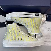 Dior B23 High Top White Yellow Oblique 3SH118YNT H160 - 3