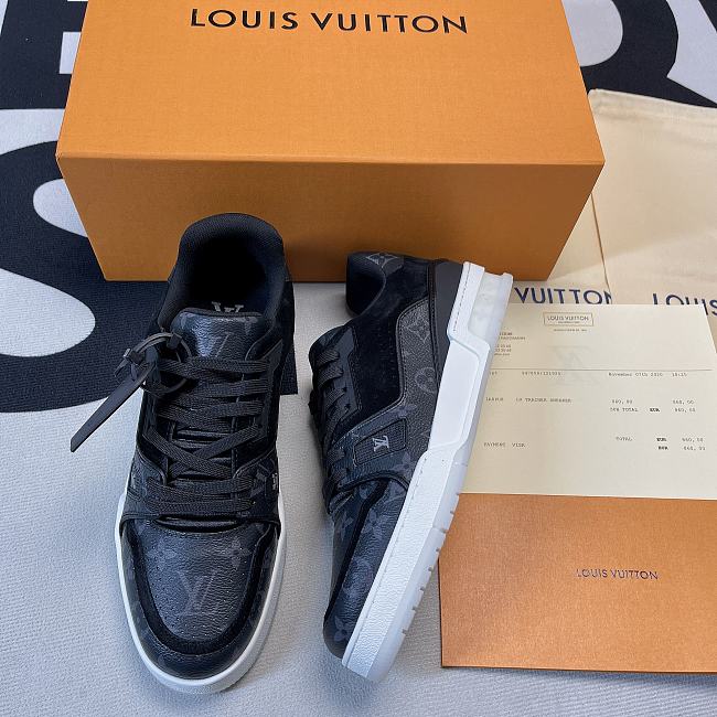 Louis Vuitton Trainer Black Monogram 1A8PUA - 1