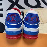 Louis Vuitton Trainer Red White Blue 1A8ZT0 - 6