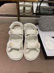 Dad Sandals Cream Rubber Sandals - 1