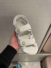 Dad Sandals Cream Rubber Sandals - 2