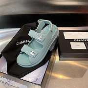 Dad Sandals Mint Green Rubber Sandals - 5