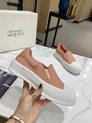 Alexander McQueen Deck Skate Plimsoll Lace-Up Magnolia (W) 654593 W4PQ1 9297 - 1