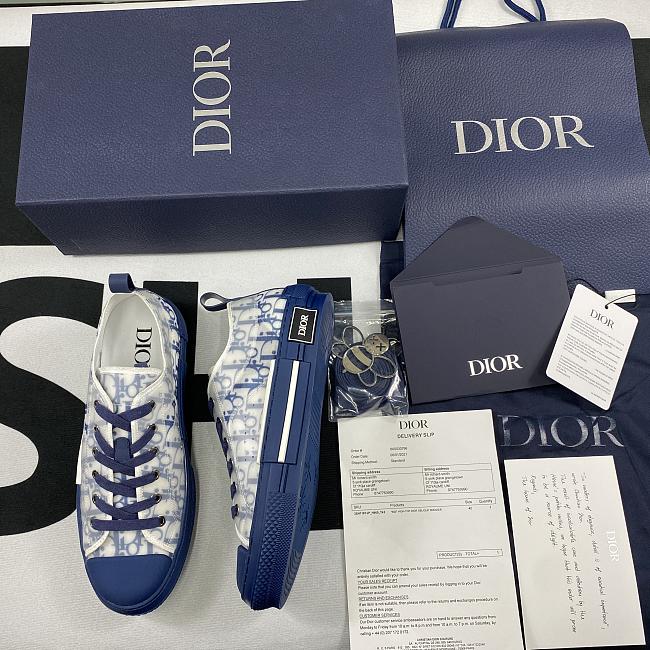 Dior B23 Low Top Blue Oblique 3SN249YNT_H565 - 1