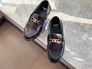 CELINE MARGARET LOAFER WITH TRIOMPHE CHAIN IN POLISHE BULL - 2