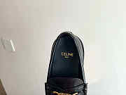 CELINE MARGARET LOAFER WITH TRIOMPHE CHAIN IN POLISHED BULL - 5