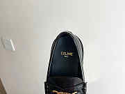 CELINE MARGARET LOAFER WITH TRIOMPHE CHAIN IN POLISHED BULL - 4