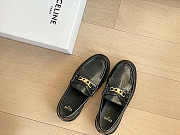 CELINE MARGARET LOAFER WITH TRIOMPHE CHAIN IN POLISHED BULL - 2