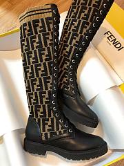 ROCKOKO Black leather ankle boots with stretch fabric 8W6789A3GXF0PMM - 3