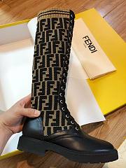 ROCKOKO Black leather ankle boots with stretch fabric 8W6789A3GXF0PMM - 4