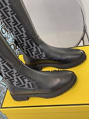 ROCKOKO Black leather ankle boots with stretch fabric 8W6789A3GXF1D0I - 3