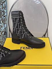 ROCKOKO Black leather biker boots with stretch fabric 8T6780A8C7F1D0I - 3