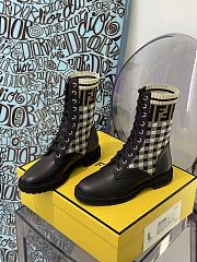 ROCKOKO Black leather biker boots with stretch fabric 8T6780AD7AF1BPG - 4