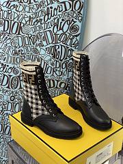 ROCKOKO Black leather biker boots with stretch fabric 8T6780AD7AF1BPG - 3