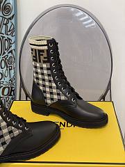 ROCKOKO Black leather biker boots with stretch fabric 8T6780AD7AF1BPG - 2