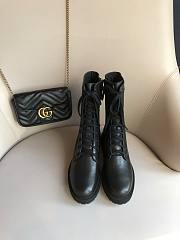 SIGNATURE Black leather biker boots 8T8213AGEJF1OS5 - 5