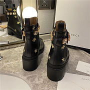 X4BAL Gucci Star And Bee Embroidered Boots - 2