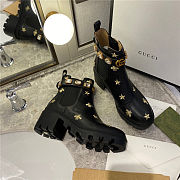 X4BAL Gucci Star And Bee Embroidered Boots - 6