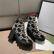 Gucci Wool GG Ankle Boots Black - 1