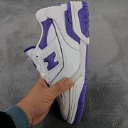 New Balance 550 White Purple BB550WR1  - 5