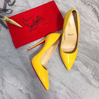 Christian Louboutin SO KATE 120 CITRONNADE PATENT 3130694Y214