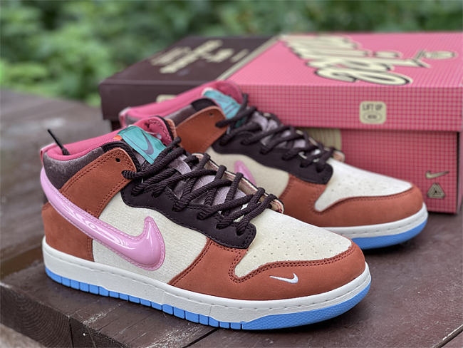 Nike Dunk Mid Social Status Free Lunch Chocolate Milk DJ1173-700 - 1