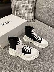 Alexander Mcqueen Chunky Sole High Black White - 2