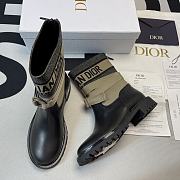 D-MAJOR ANKLE BOOT Taupe and Black Technical Fabric and Black Calfskin KCI676SCN_S46X - 1