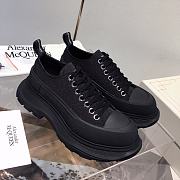 Alexander McQueen Tread Slick Low Lace Up Triple Black 604257 W4L32 1000 - 3