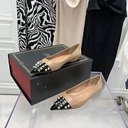 ROCKSTUD ALCOVE BALLET FLAT IN GOATSKIN AND PATENT LEATHER XW2S0DT2YGDMK0 - 5