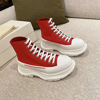 Alexander Mcqueen Chunky Sole High Red