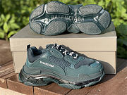 Balenciaga Triple S Clear Sole Full Dark Green 541624W2GA13210 - 5