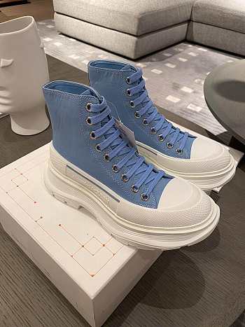 Alexander Mcqueen Chunky Sole High Blue